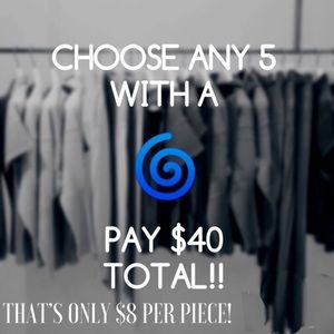CHOOSE ANY 5 🌀 | TOTAL $40